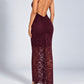 Abito Estelle Bordeaux