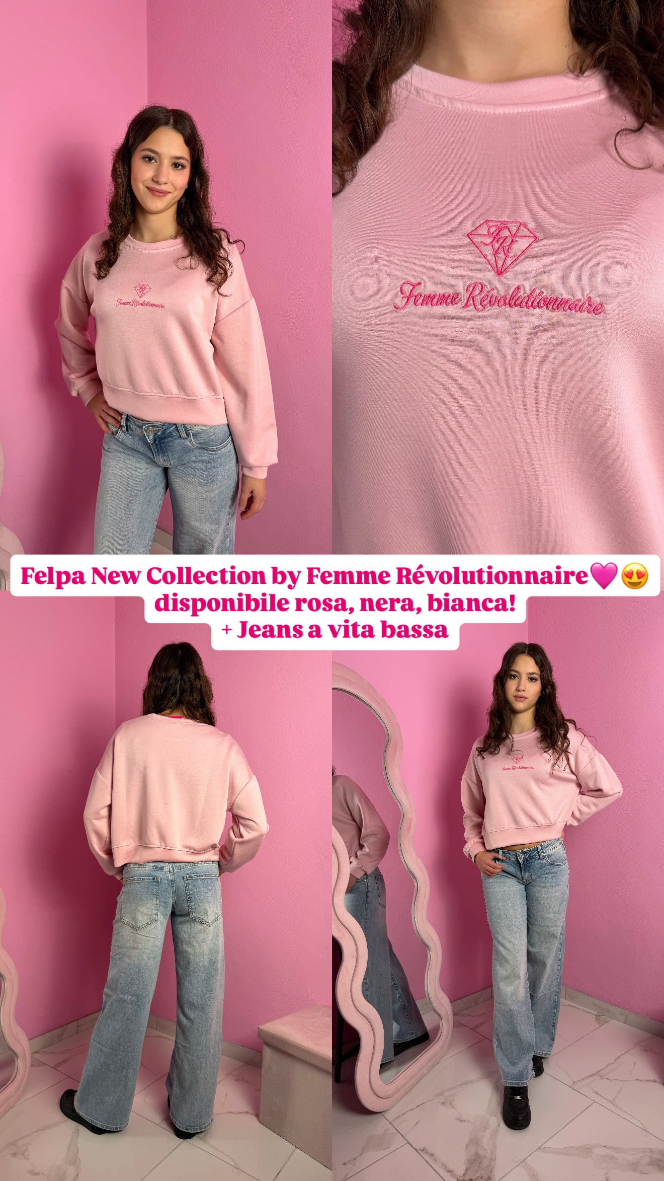 Felpa firmata “Femme Révolutionnaire” New Collection
