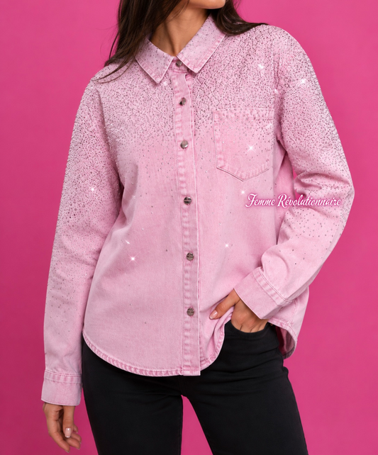 Camicia Jeans Diamond Pink