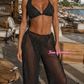 Bikini Pois Black (Pantalone, Foulard + Bikini)