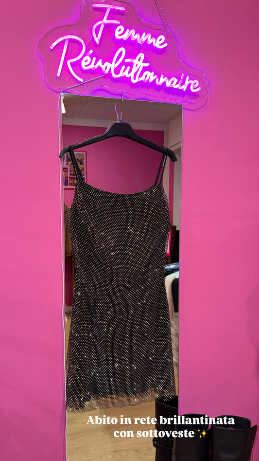 Abito Rete Brillantinato