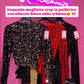 Maglietta Crop Paillettes con fiocco sul retro in vari colori