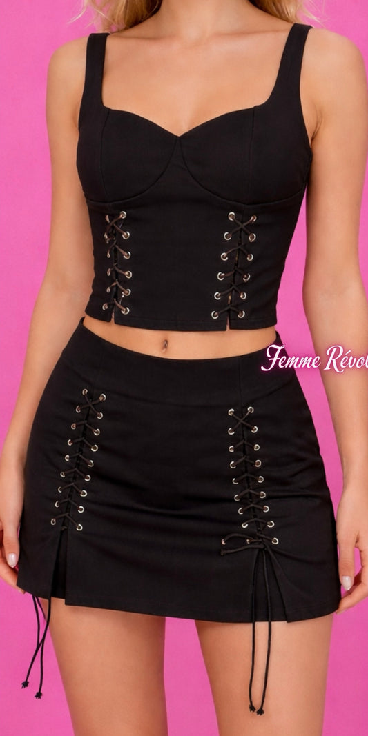 Top Femme Fatality Black