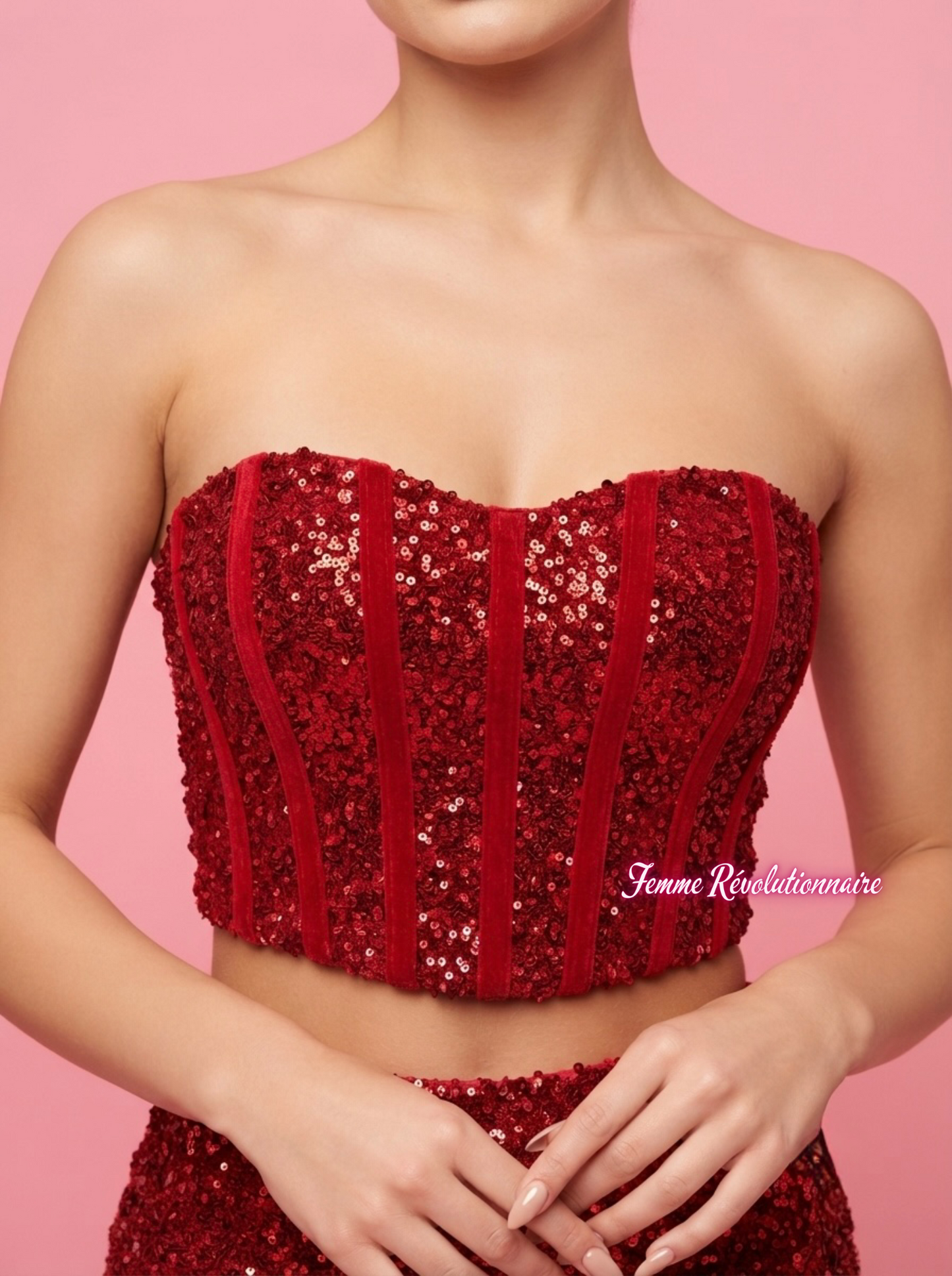 Top Royal Paillettes