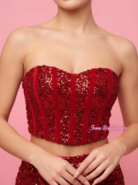 Top Royal Paillettes
