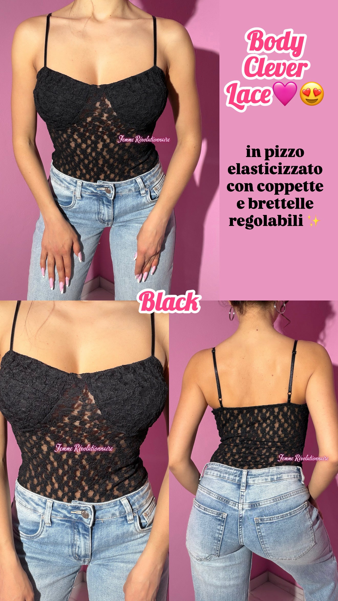 Body Clever Lace Black