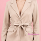 Blazer Scamosciato con fascia in vari colori