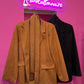 Blazer Scamosciato con fascia in vari colori