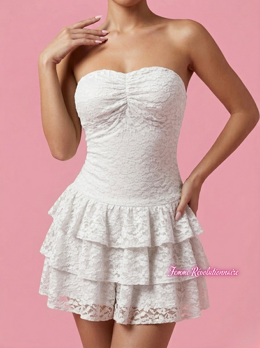 Abito Chic Lace White