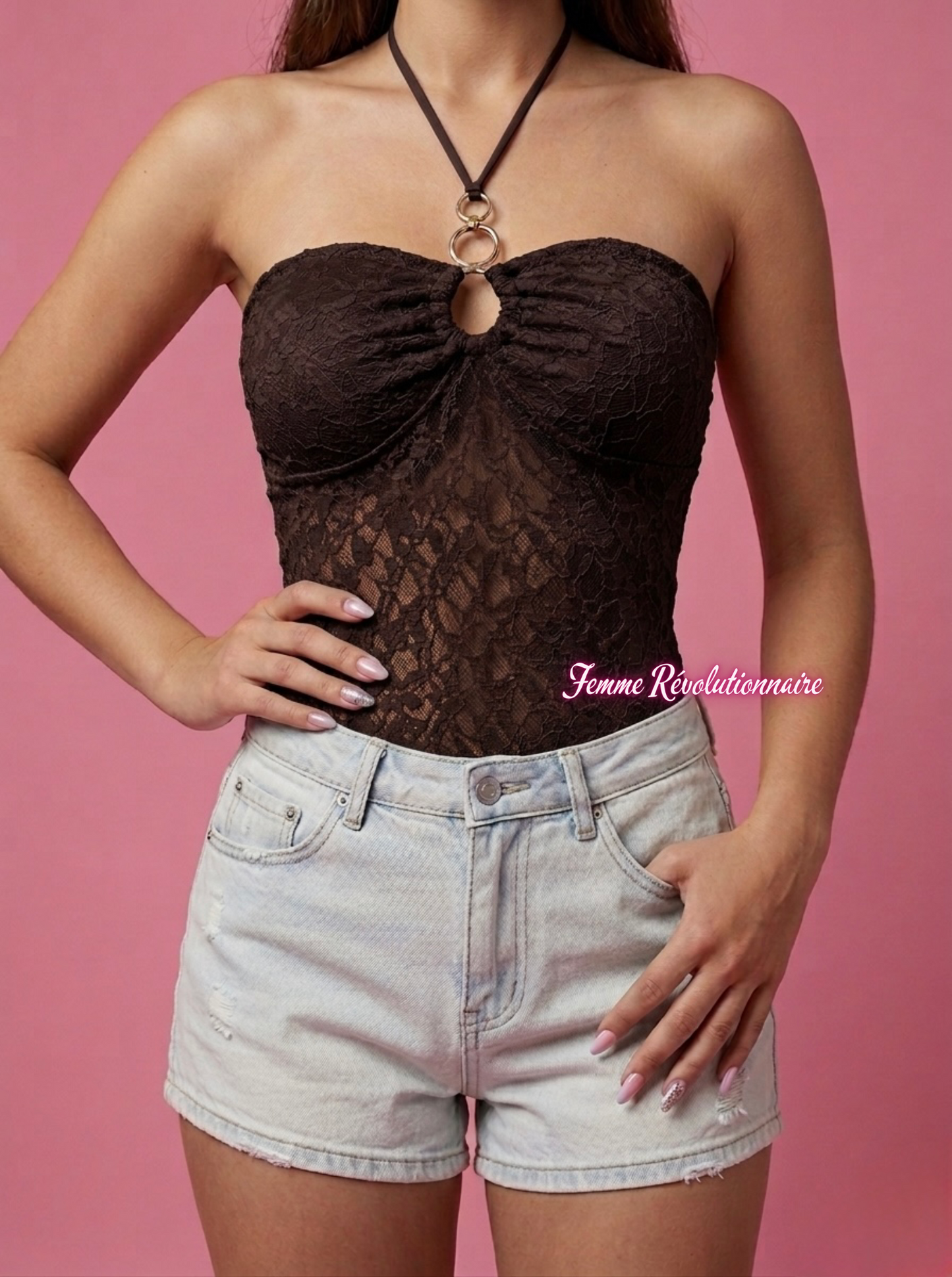Body Halo Lace Brown