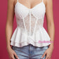 Top Cathrine Lace White