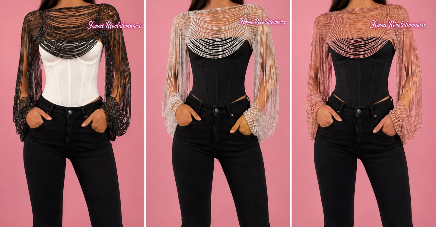 Top Diamond Pendent Black