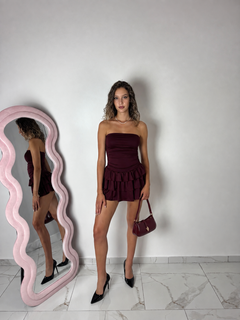 Abito Emily Bordeaux
