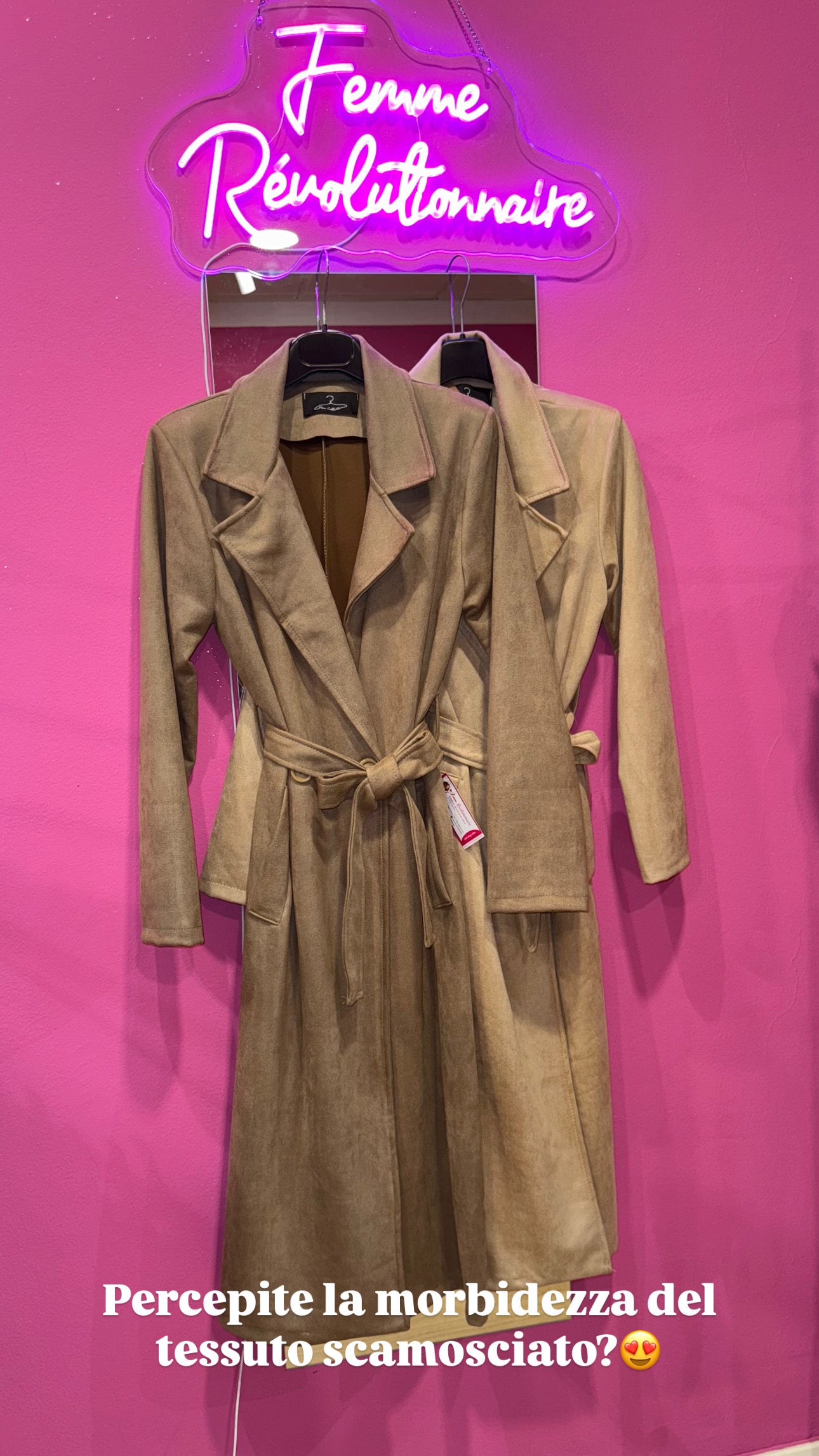 Trench Scamosciato in vari colori