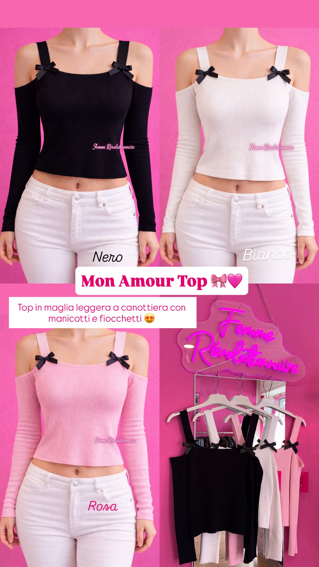 Top Mon Amour White