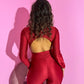 Tuta catsuit jewel bordeaux