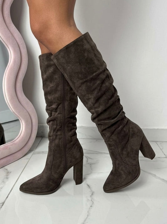 Stivale Ariana Suede Brown