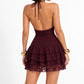 Abito Midnight Lace Bordeaux