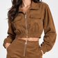 Giacca Suede Dakota Camel