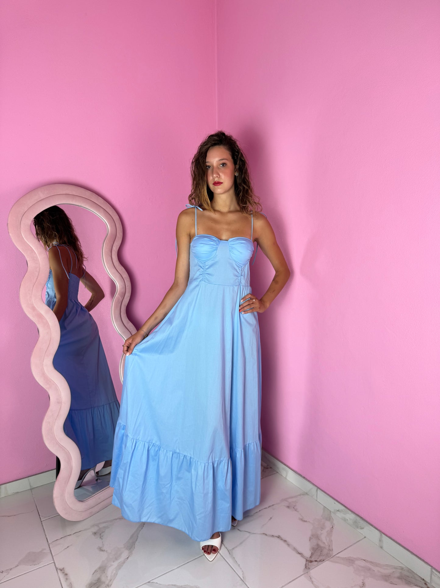 Abito Daisy Light Blue