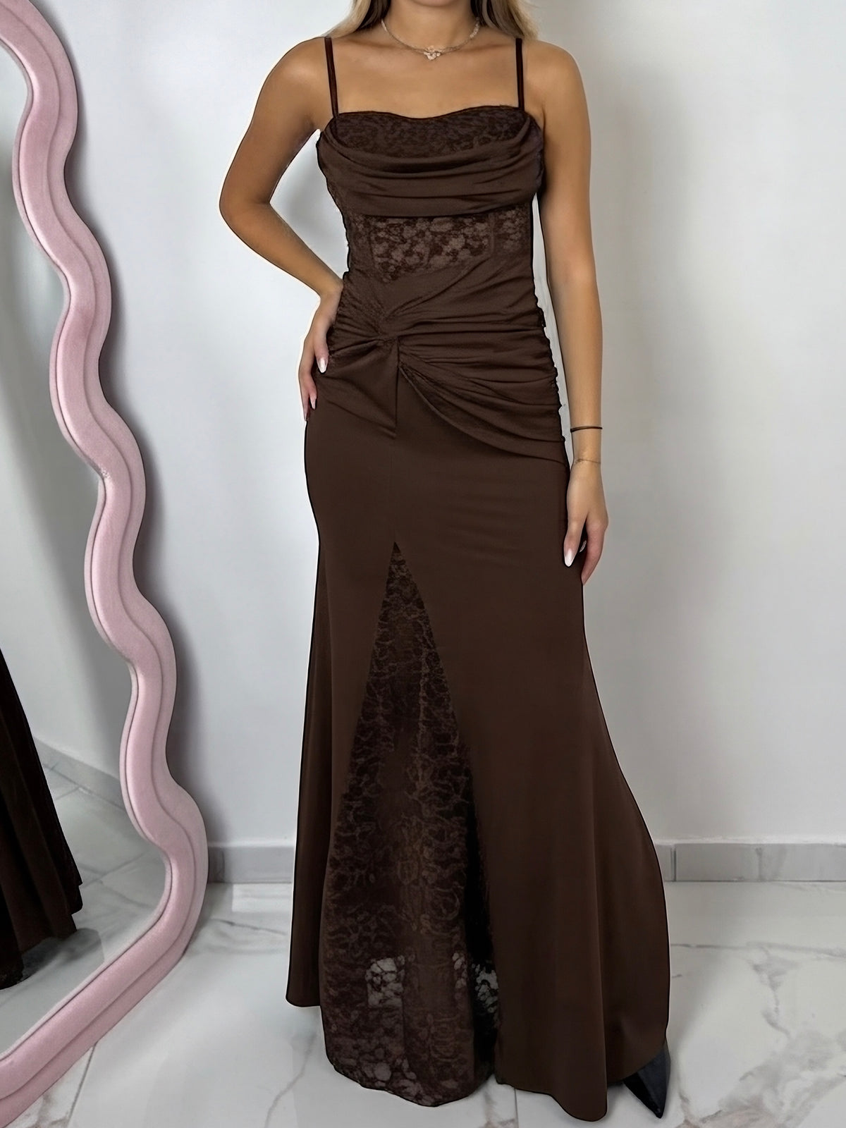 Abito Armony Lace Brown