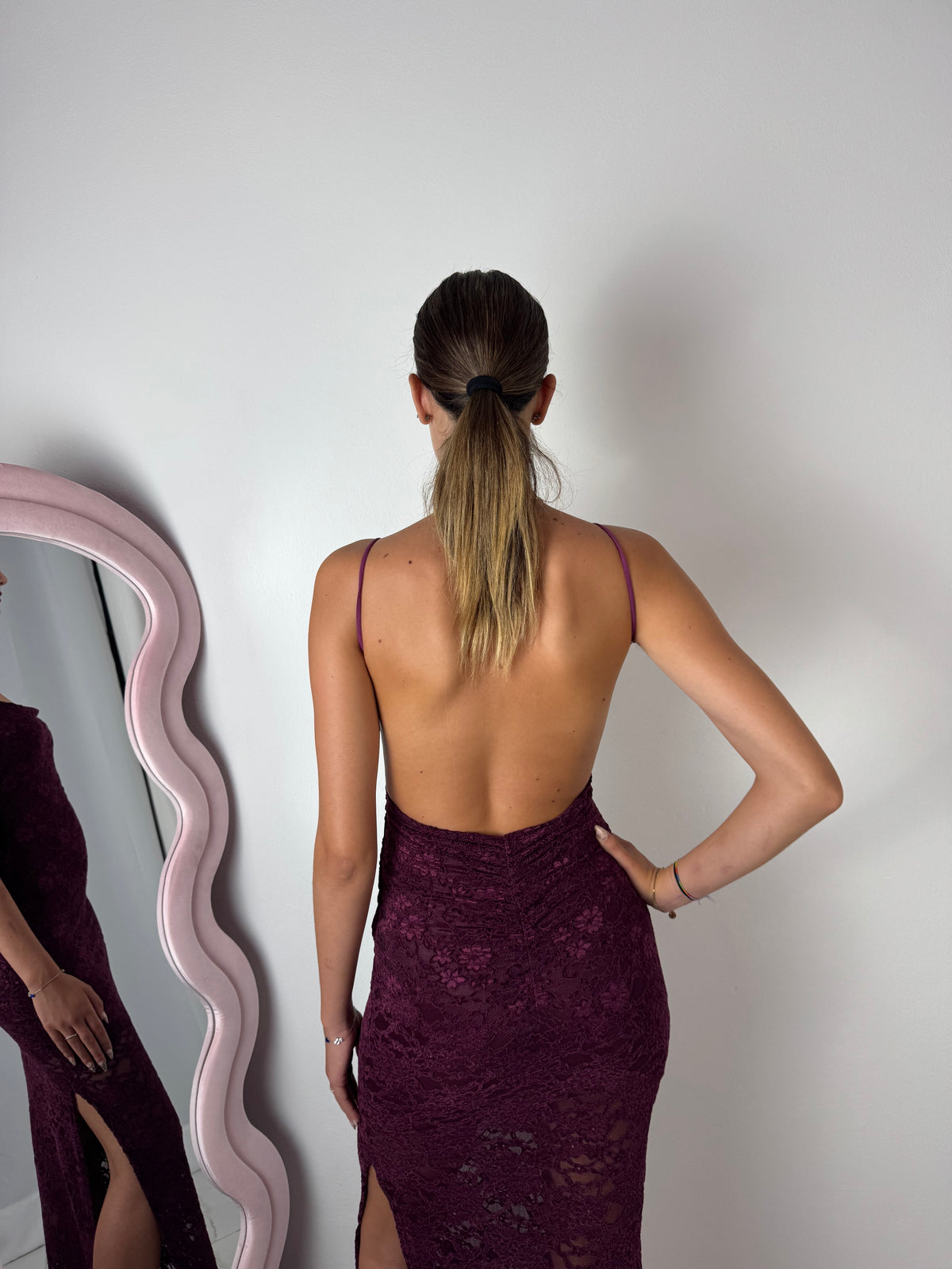 Abito Estelle Bordeaux