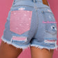 Shorts Jeans Pocket Pink