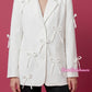 Blazer Bows White