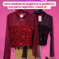 Maglietta Paillettes Velata in vari colori