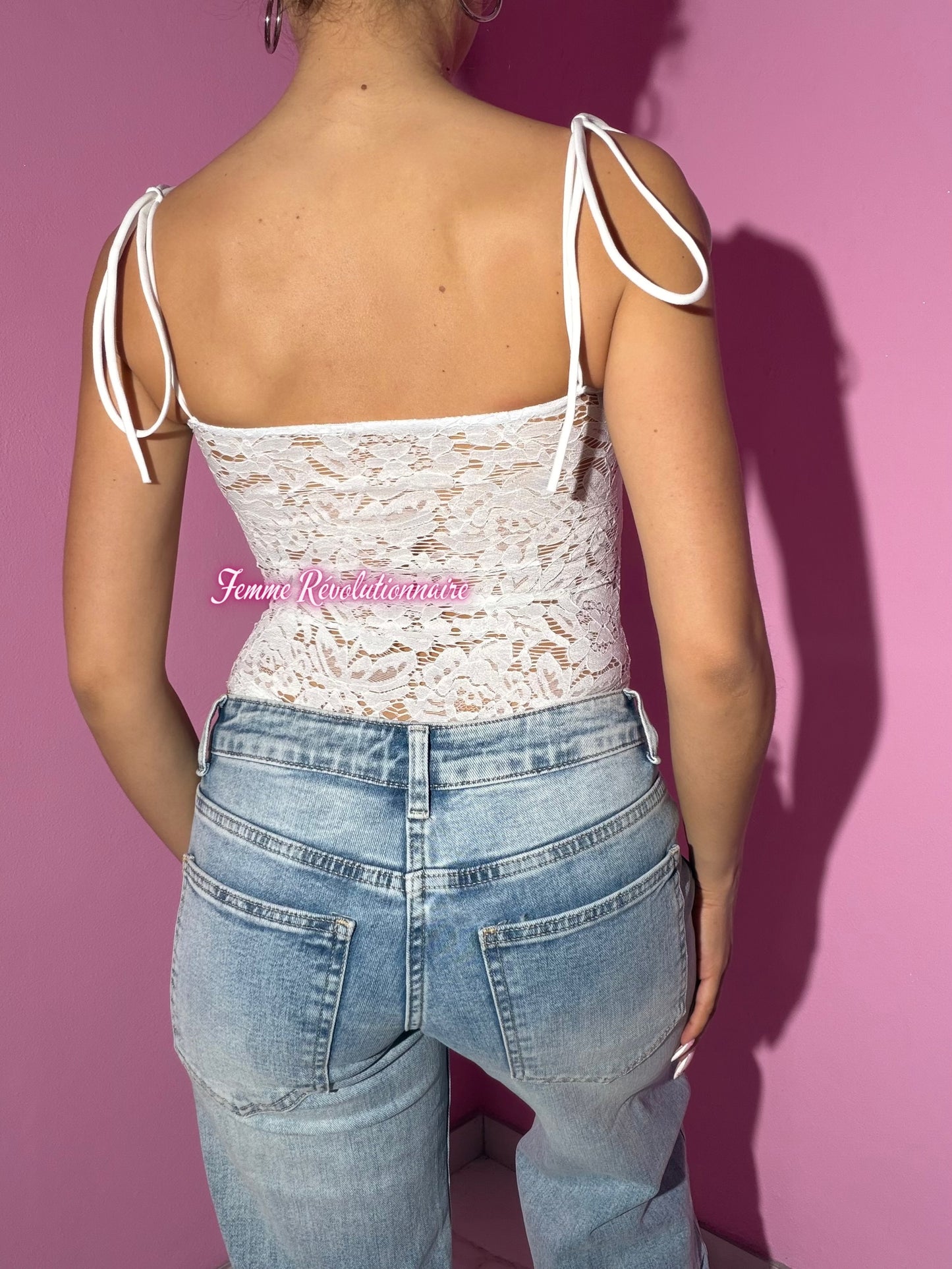 Body Avril Lace White