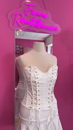 Corsetto Victoria String White