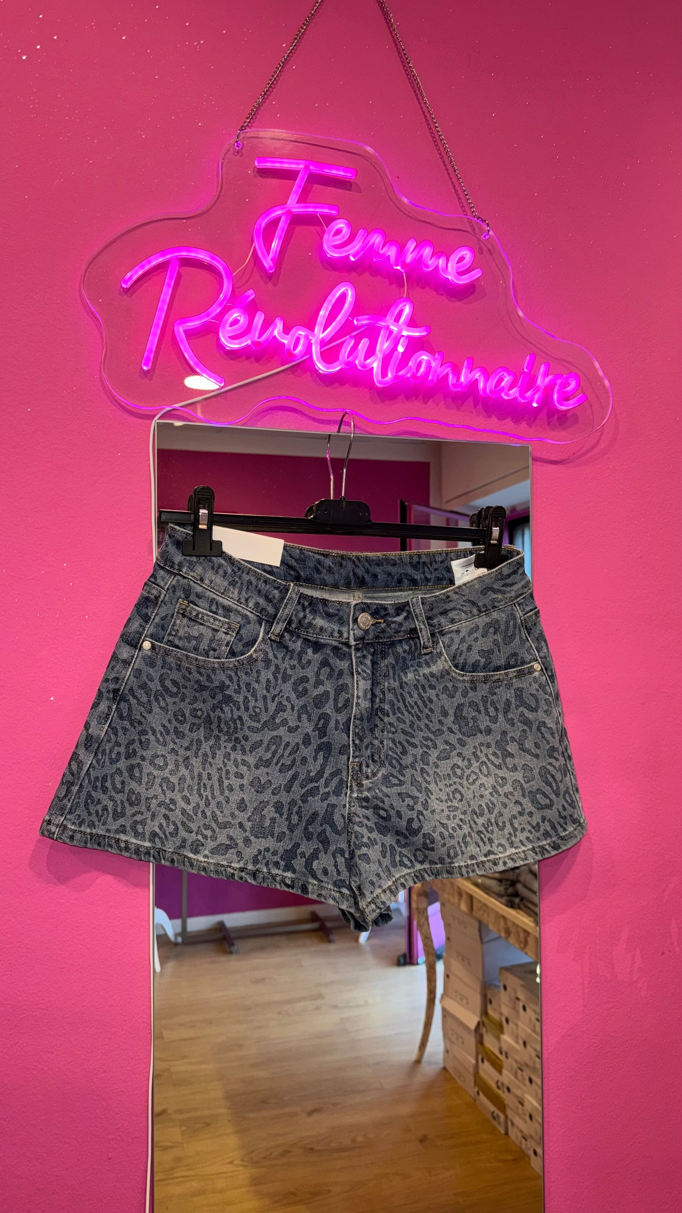 Shorts Leopard Jeans