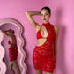 Bikini Tropea Red (costume+pareo)