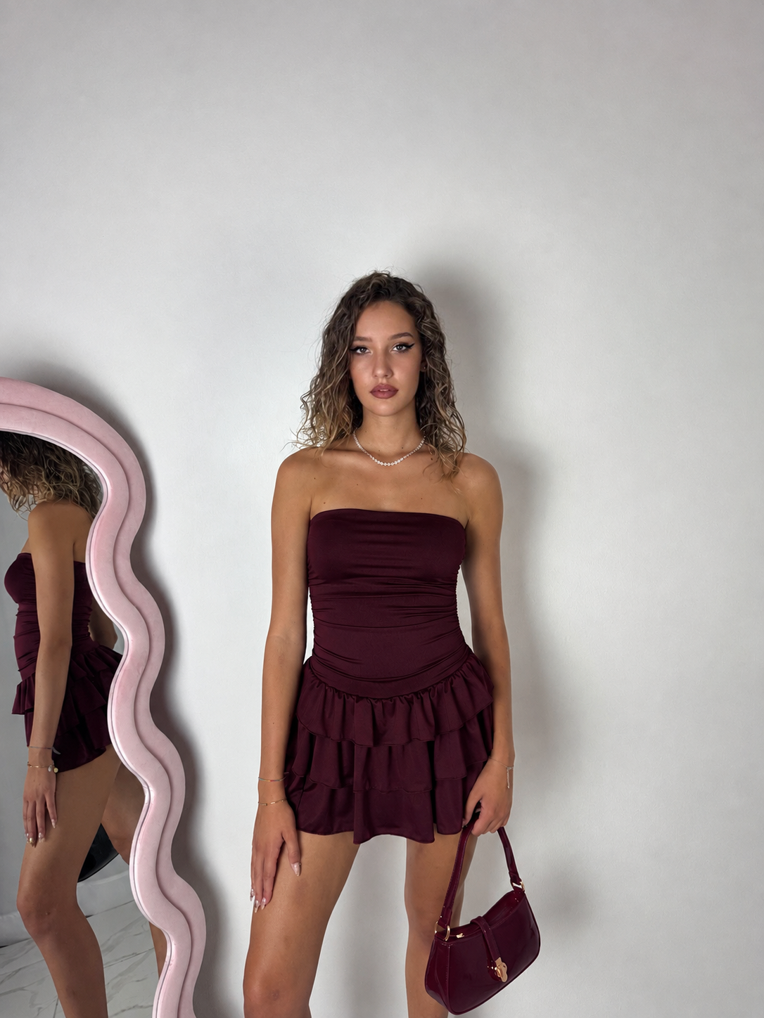 Abito Emily Bordeaux