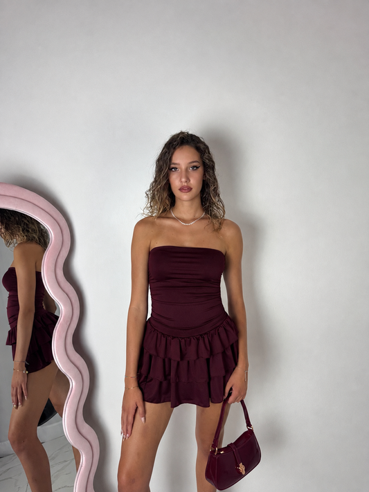 Abito Emily Bordeaux
