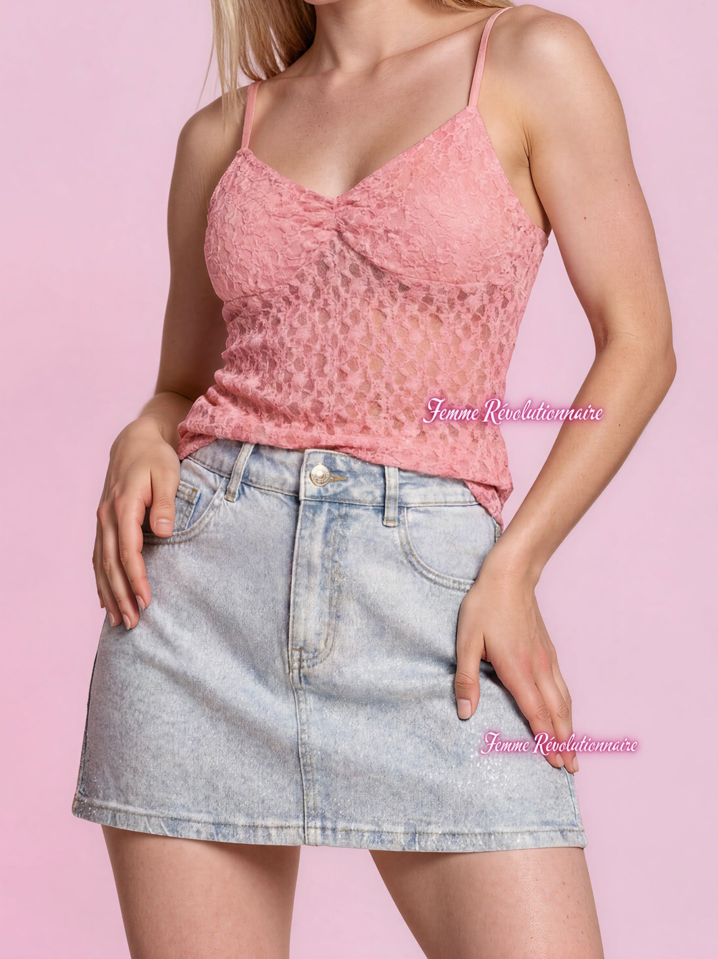 Top Evelyn Lace Pink