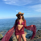 Bikini Rodi Bordeaux (costume + pareo)