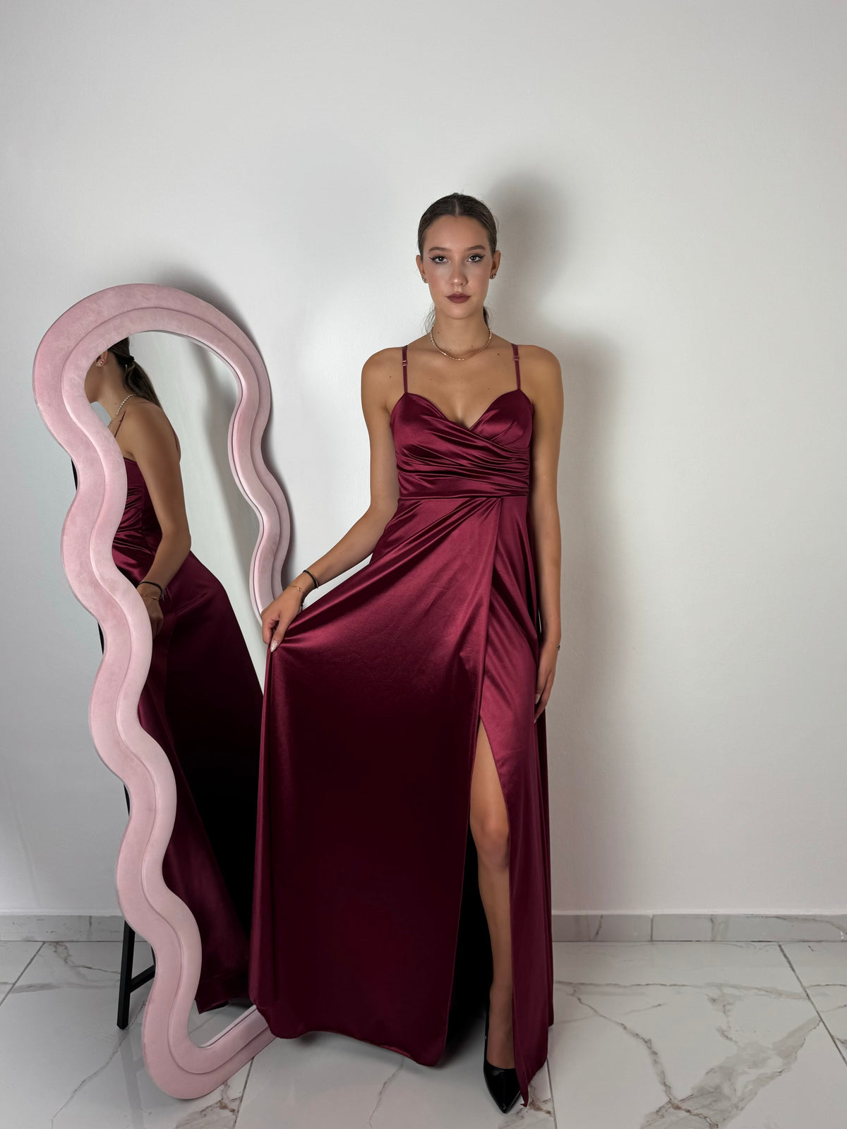 Abito Diana Bordeaux