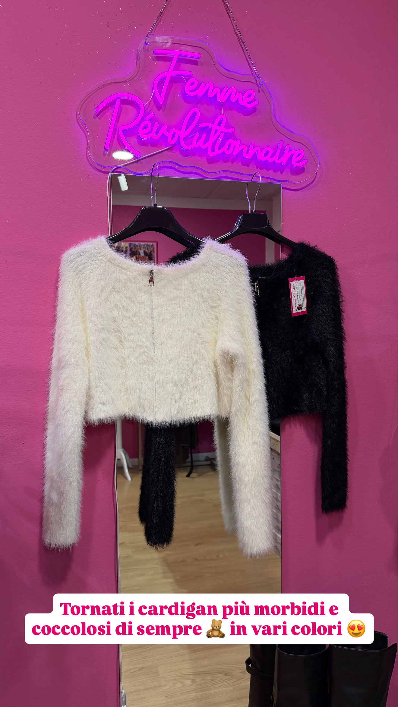 Maglioncino con zip in vari colori