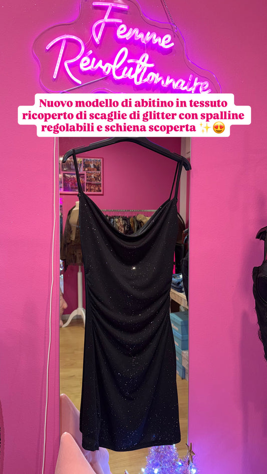 Abito Glitter e schiena scoperta