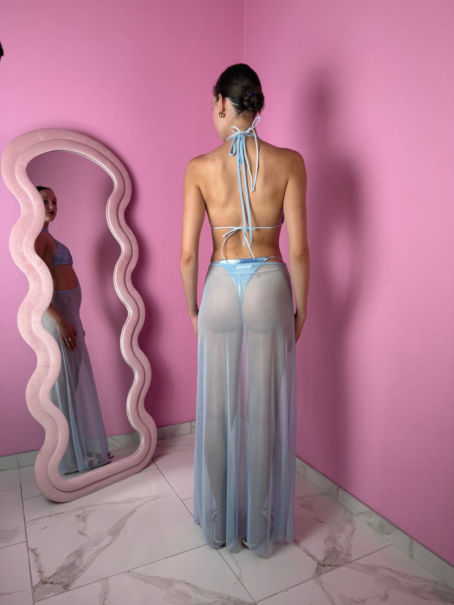 Bikini Marbella Light Blue (costume+pareo)