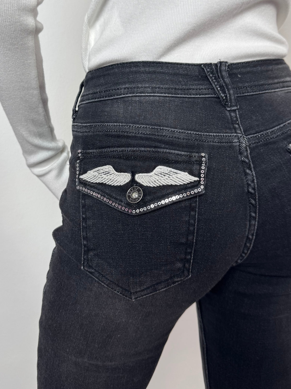 Jeans Angel Flare Black