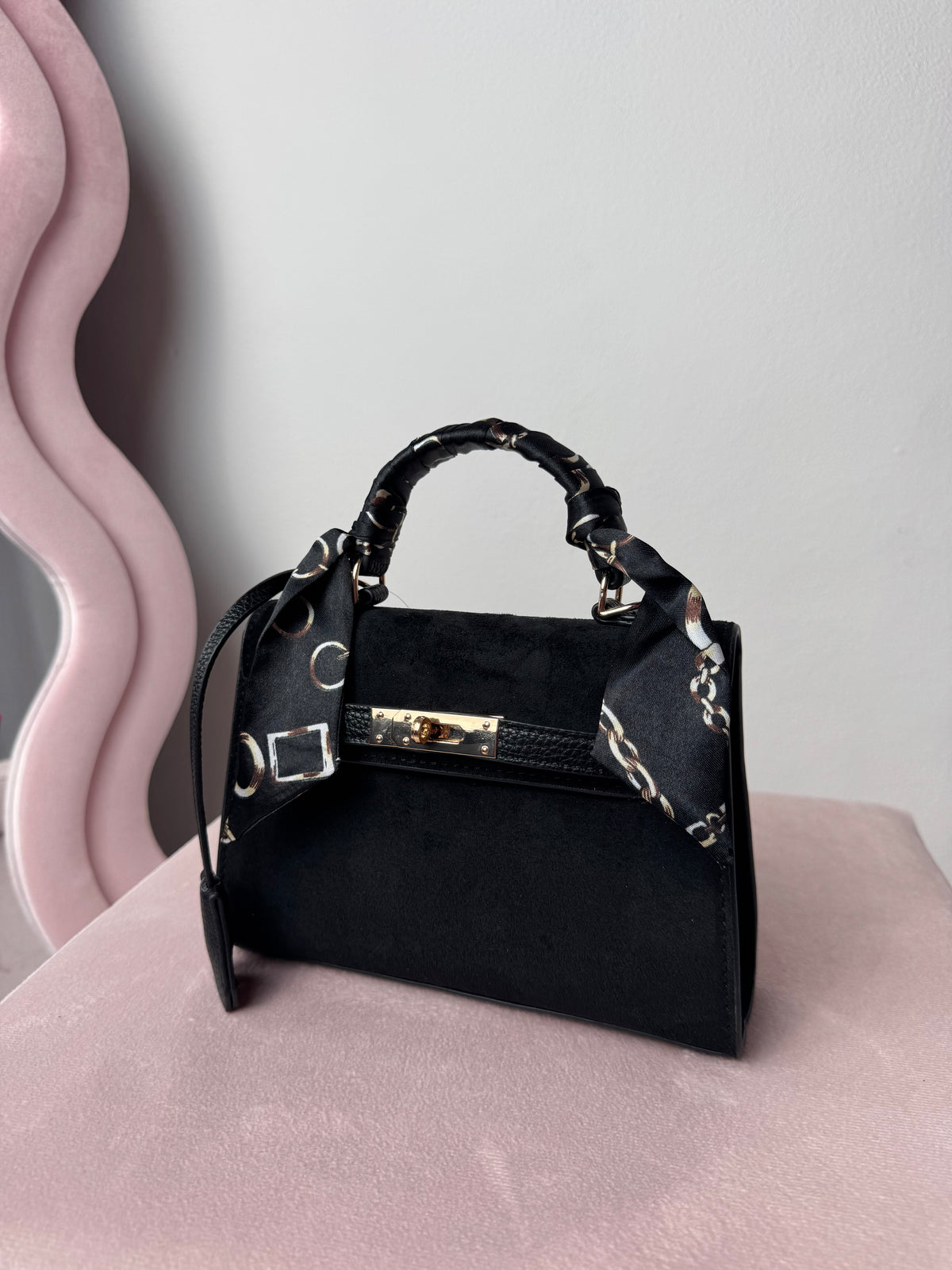 Borsa Kelly Suede Black