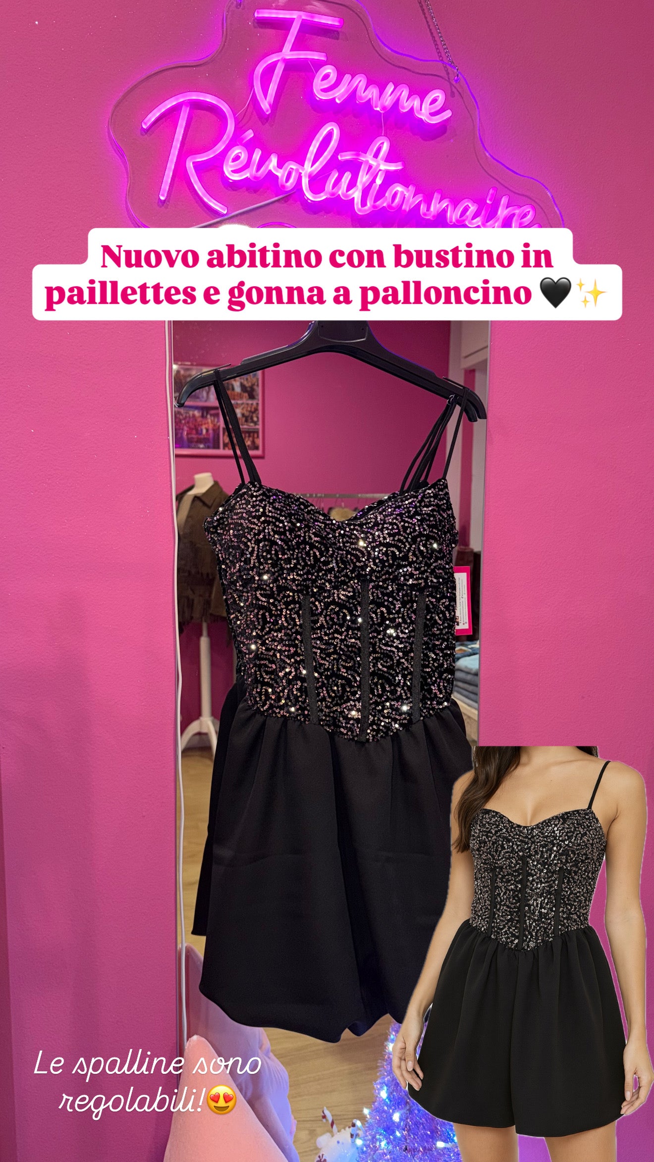 Abito Bustino Paillettes in vari colori