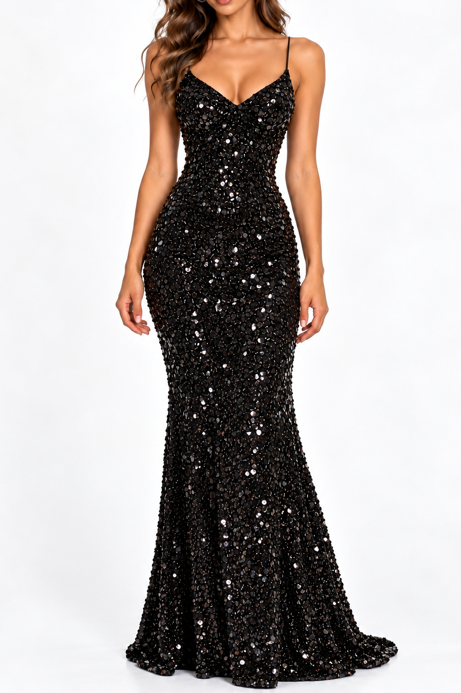 Abito Velvet Strobe Black