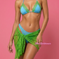 Bikini Secret Beach Green (costume+pareo)