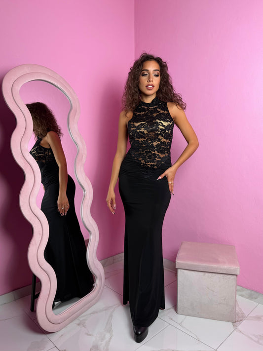 Abito Dark Rose lace