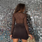 Abito Lace Lady Brown