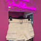 Shorts Jeans Pocket White