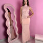 Abito Dark Rose Lace Pink